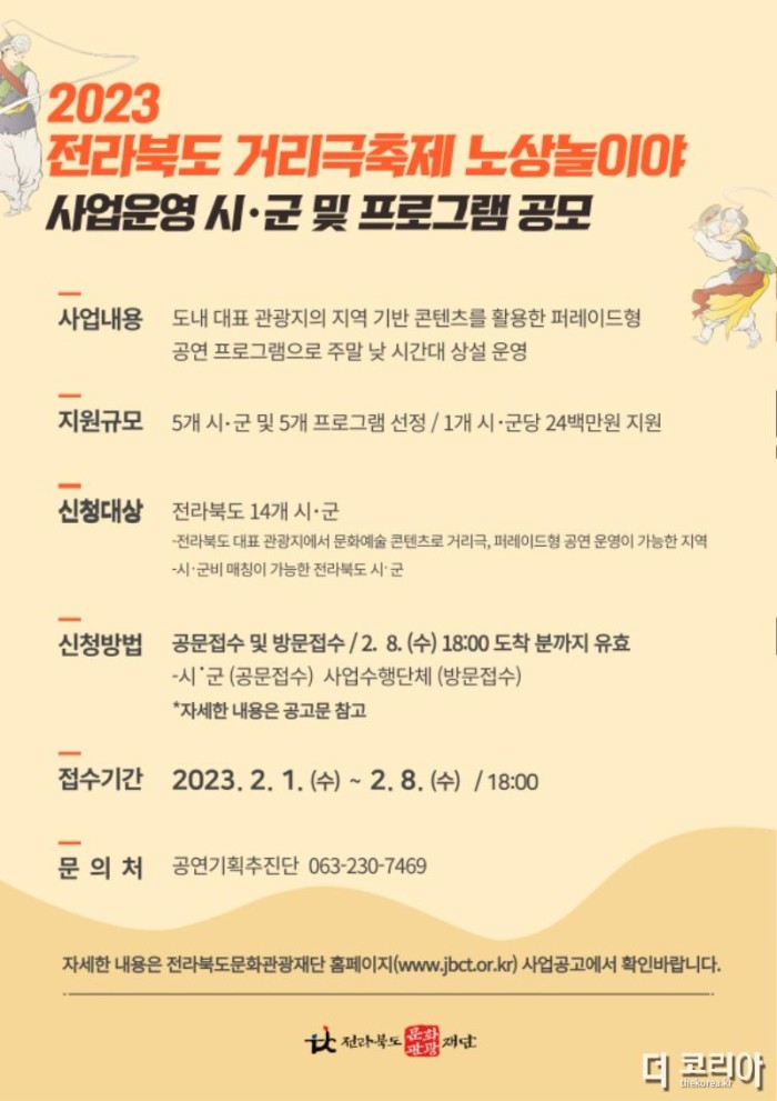 (붙임1) 2023 전라북도 거리극축제 노상놀이야 공모 포스터.jpg