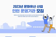 2023 문화유산 산업 분야 청년 인턴 운영기관 모집