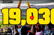 응원 단상 시점! 1만 9천여 기아 팬들의 모습