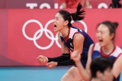 [도쿄올림픽] 대한민국 여자 배구 3세트 승리!.. 2-1