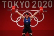 [도쿄올림픽] 대한민국 진윤성,  인상에서 180kg 들며 6위